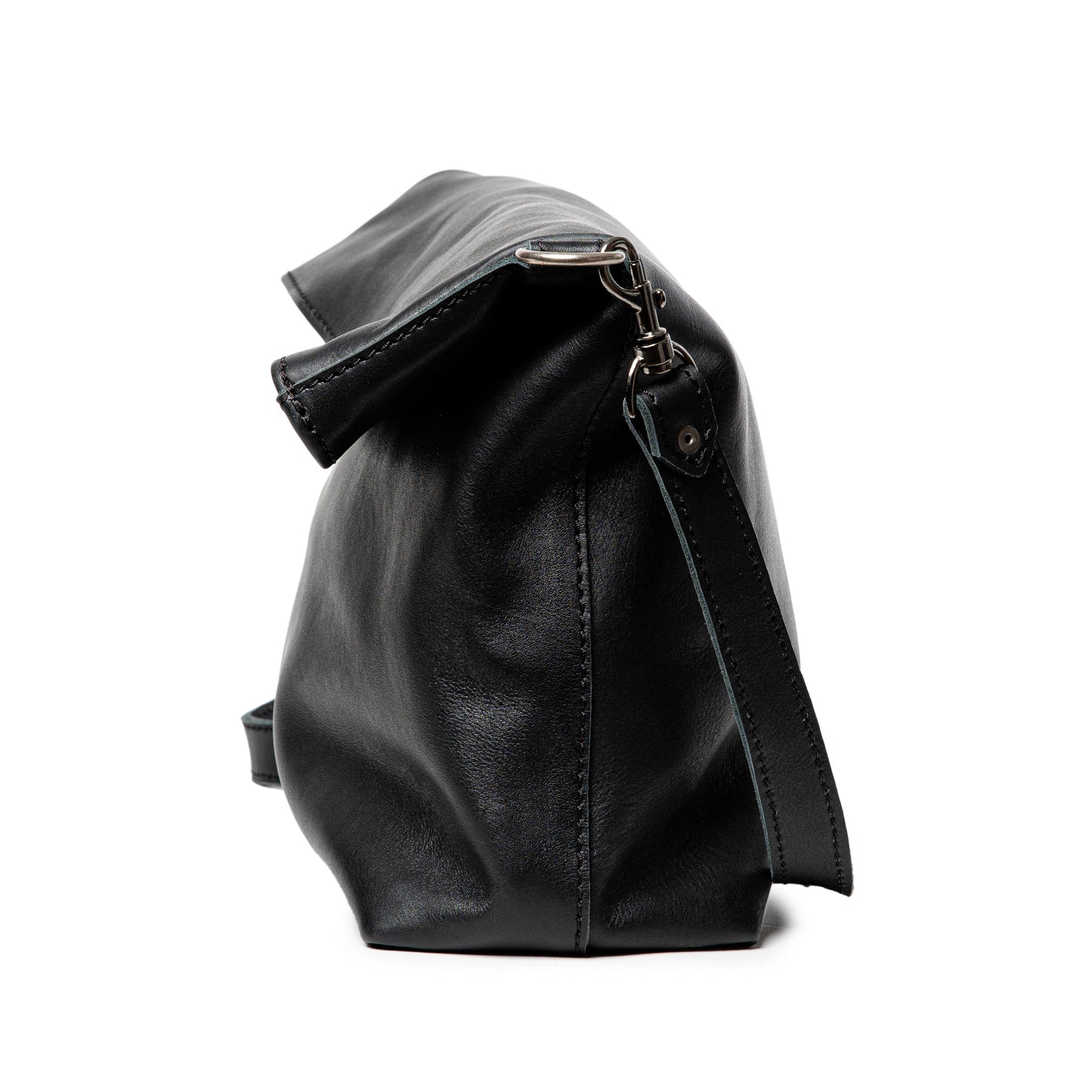 King Kong Leather Fold-over Buffalo Tote Leather Handbag