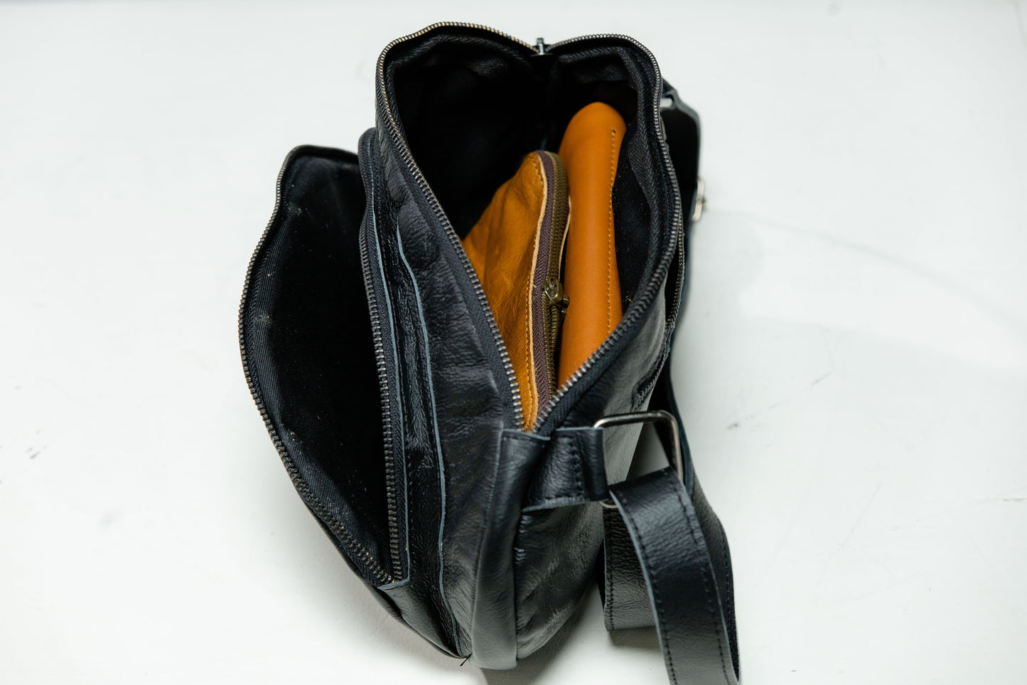 Marcus Chest & Waist Leather Travel Bag