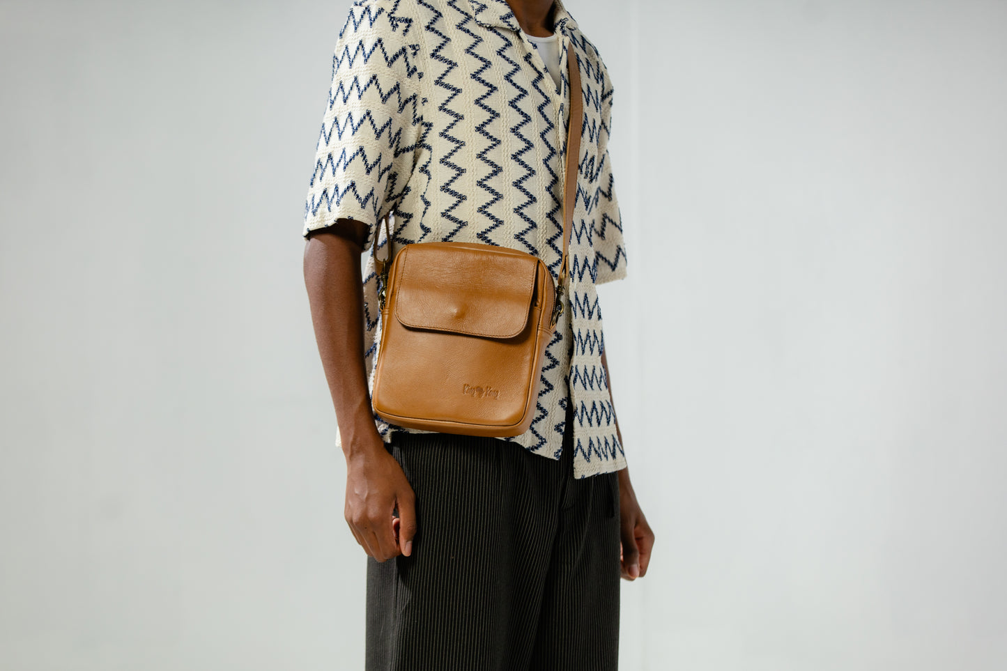 Afikile Men's Travel Leather Sling Bag
