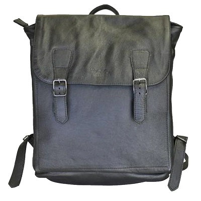 Leather 15.6 inch laptop backpack
