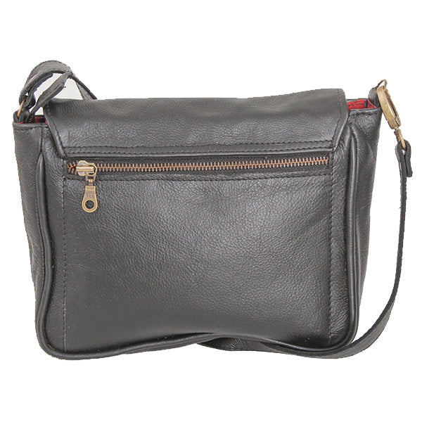 Sling shoulder satchel leather bag - kingkong-leather
