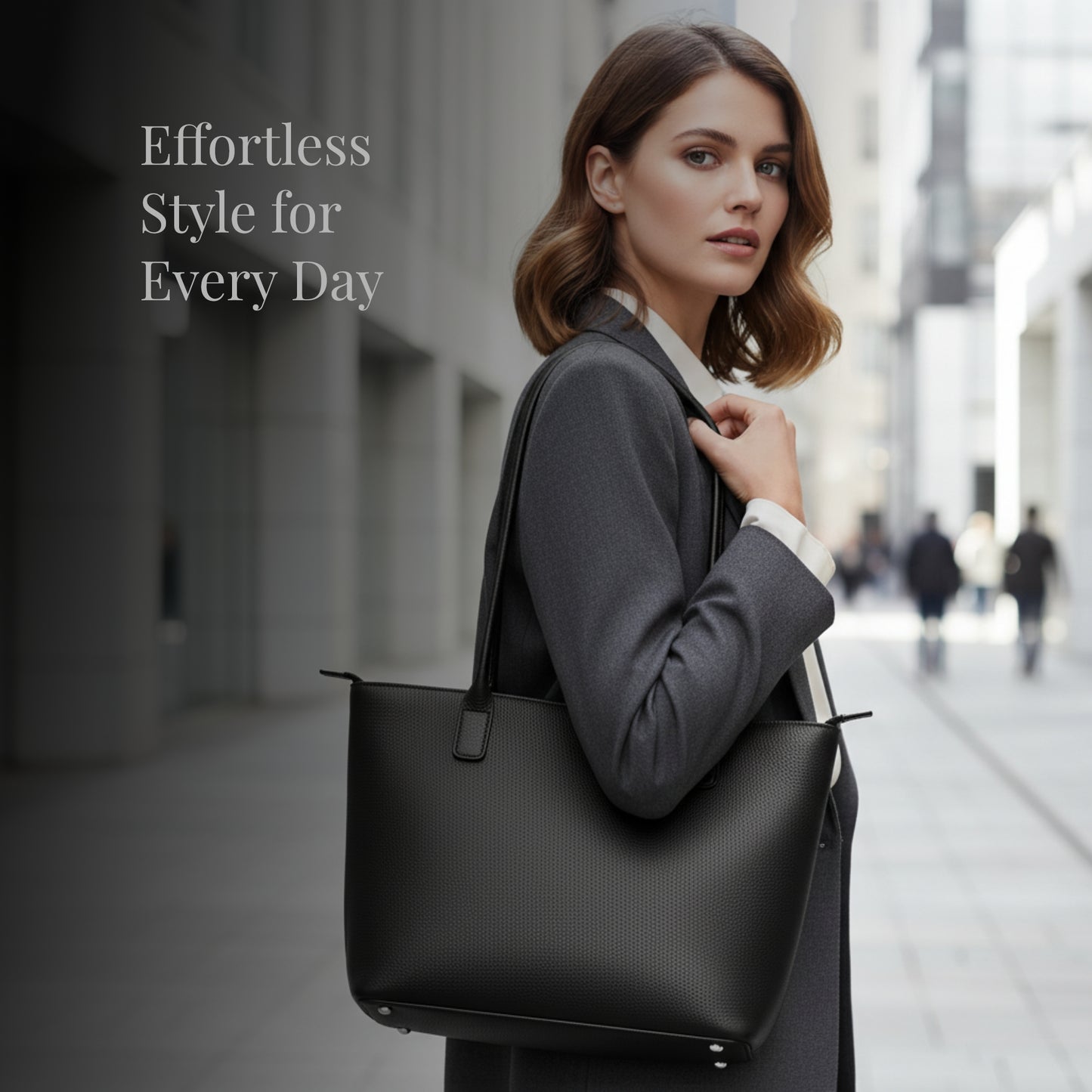 Leather Casual Tote Bag