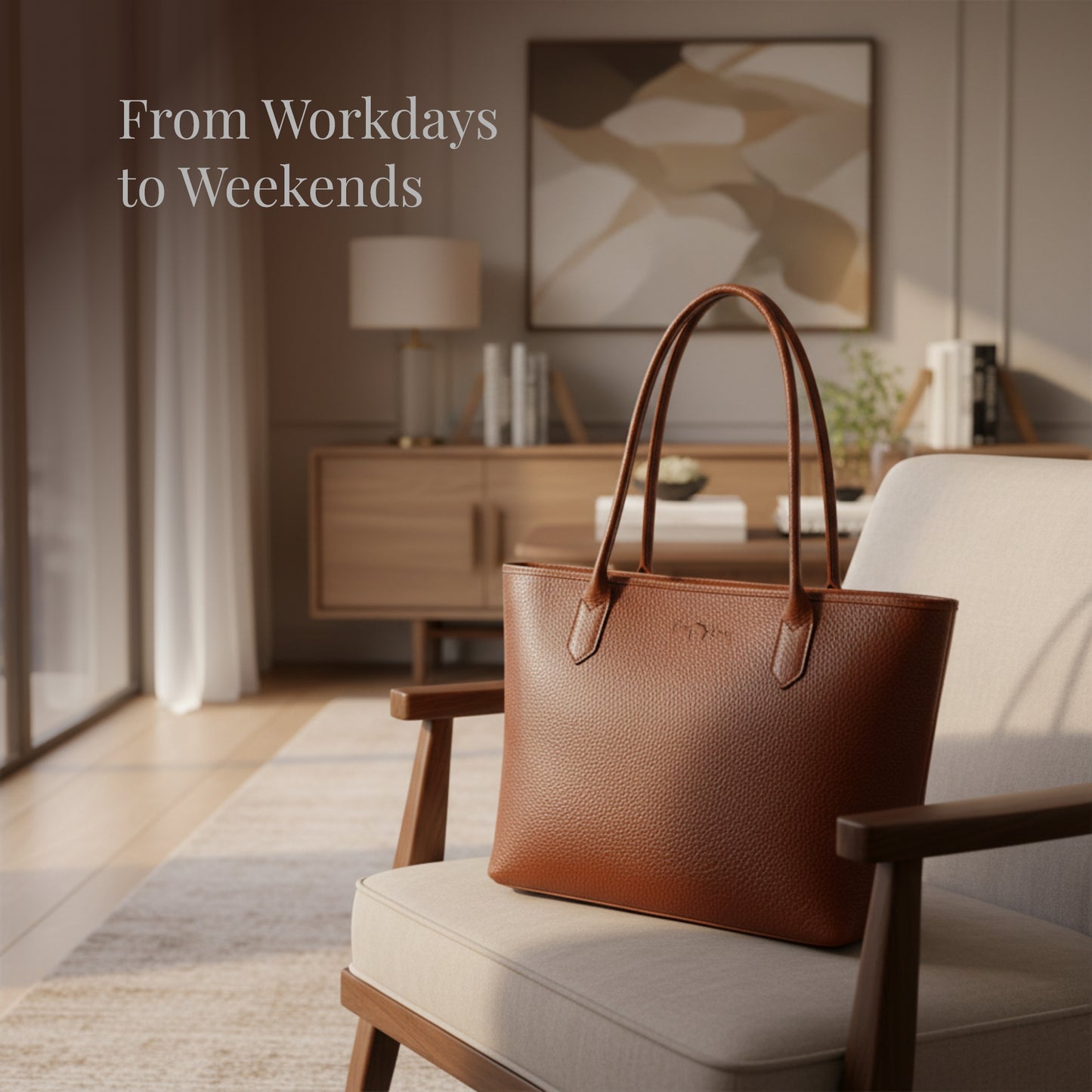 Leather Casual Tote Bag