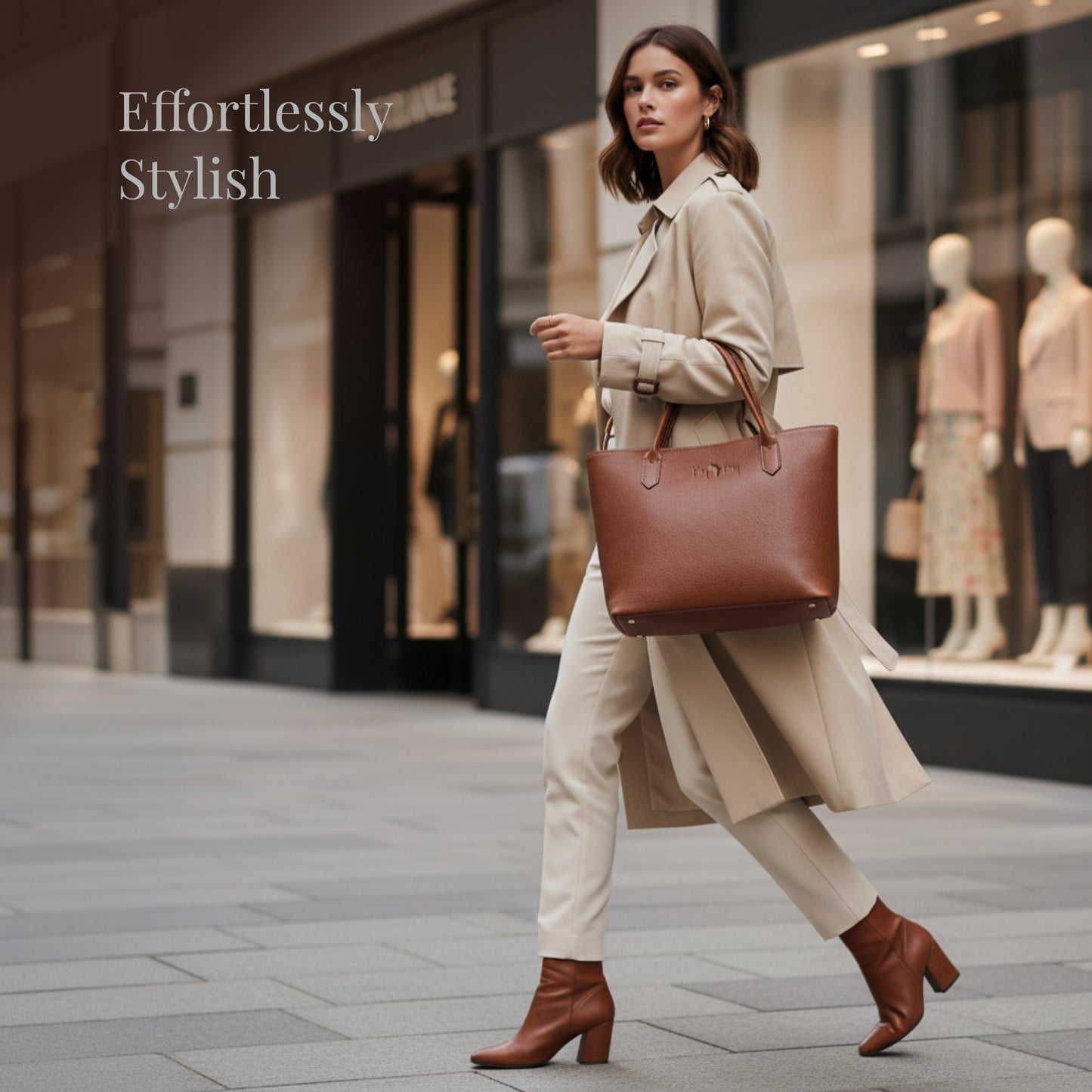 Leather Casual Tote Bag