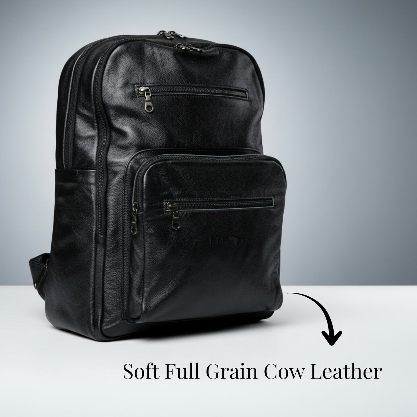 King Kong Leather soft 15 Inch Business Backpack