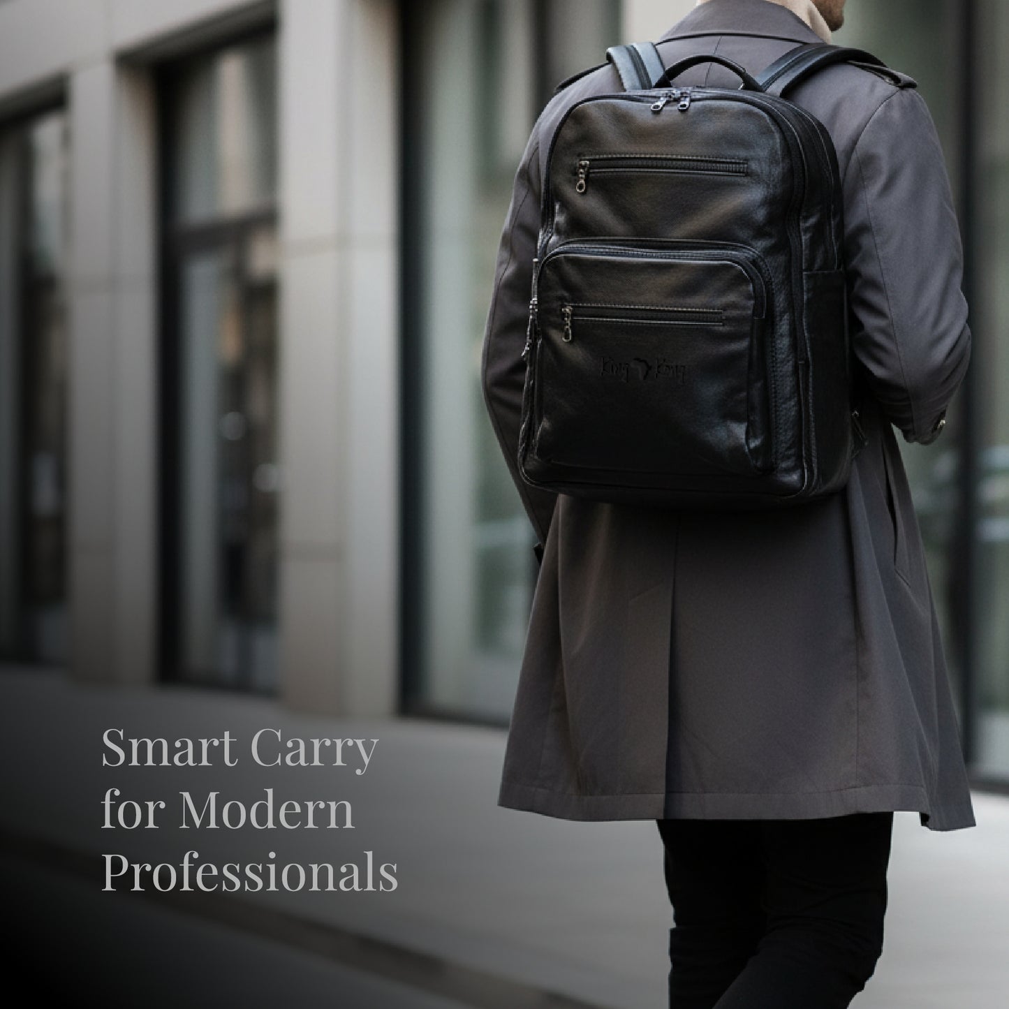 King Kong Leather soft 15 Inch Business Backpack