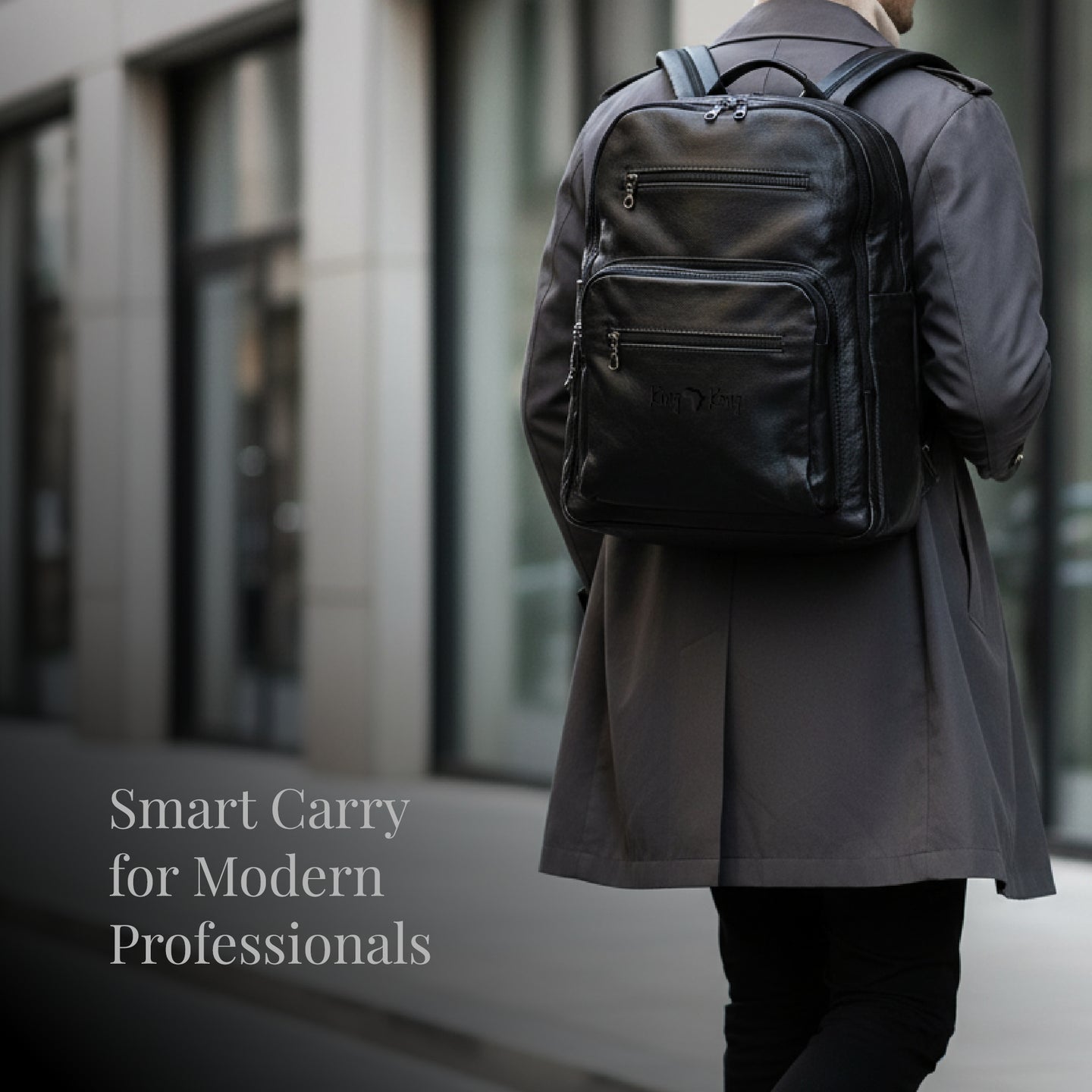 King Kong Leather soft 15 Inch Business Backpack