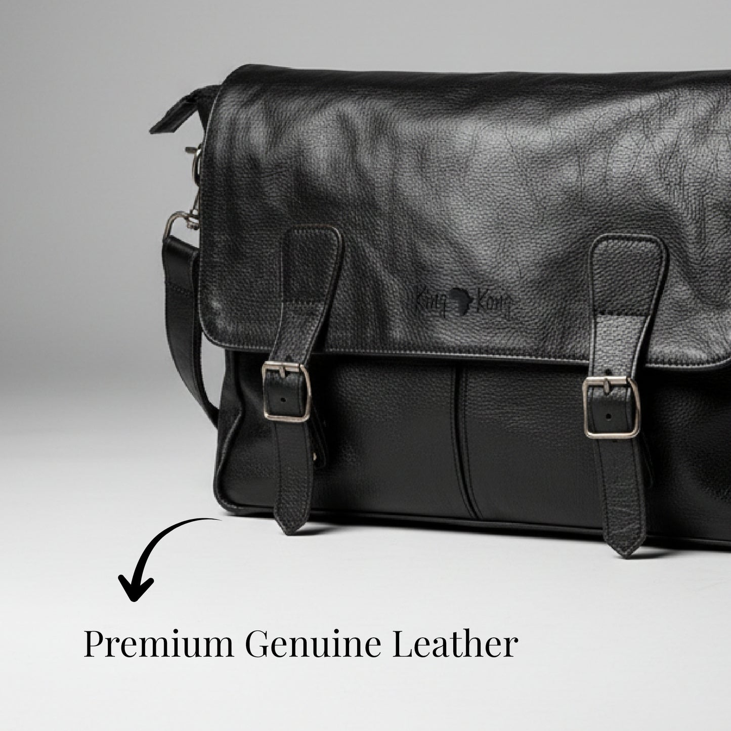 Elegant Leather 15 Inch Messenger