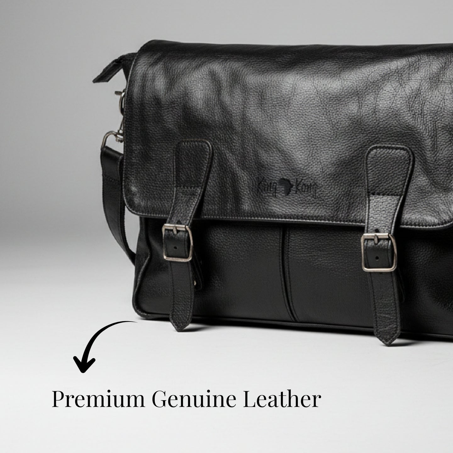 Elegant Leather 15 Inch Messenger