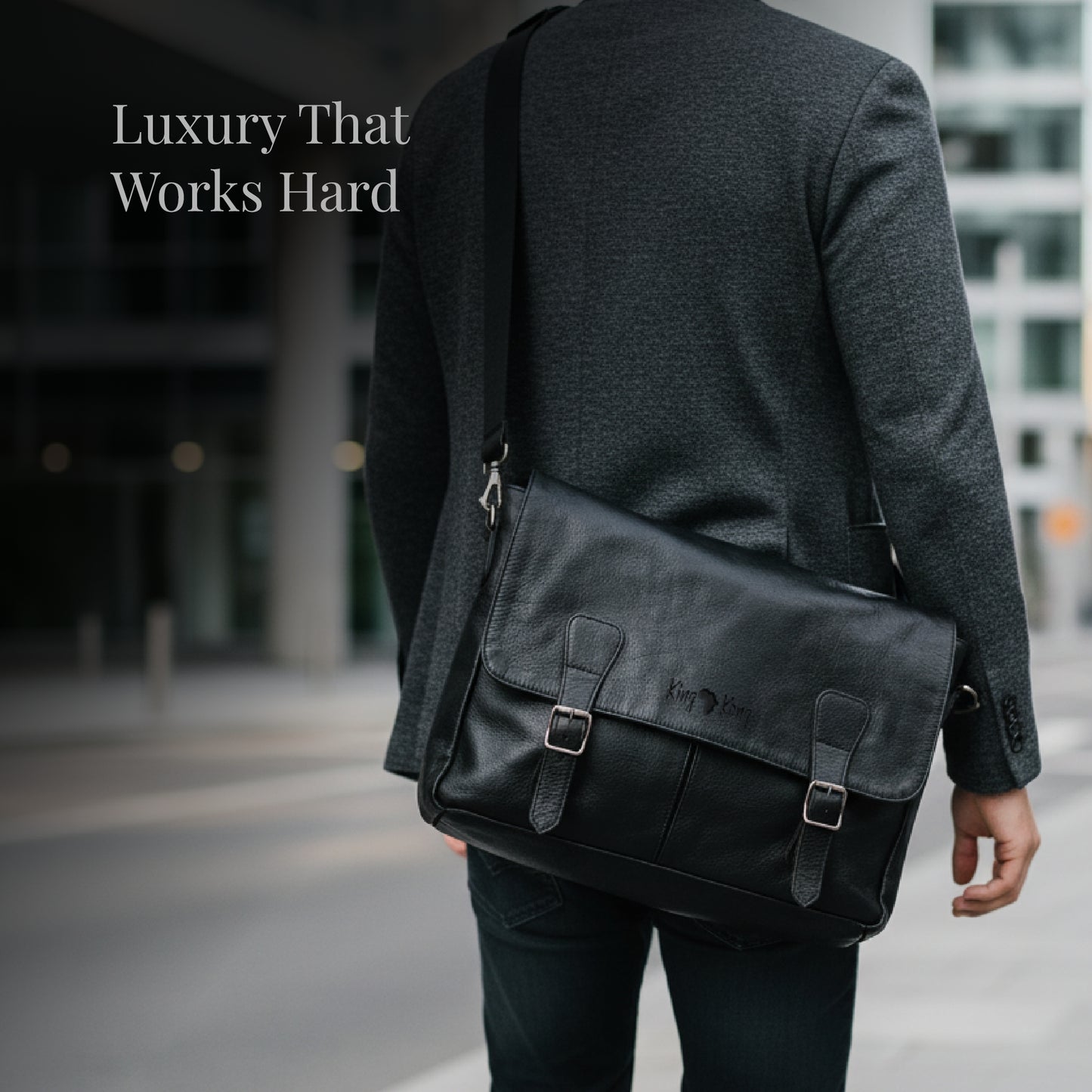 Elegant Leather 15 Inch Messenger