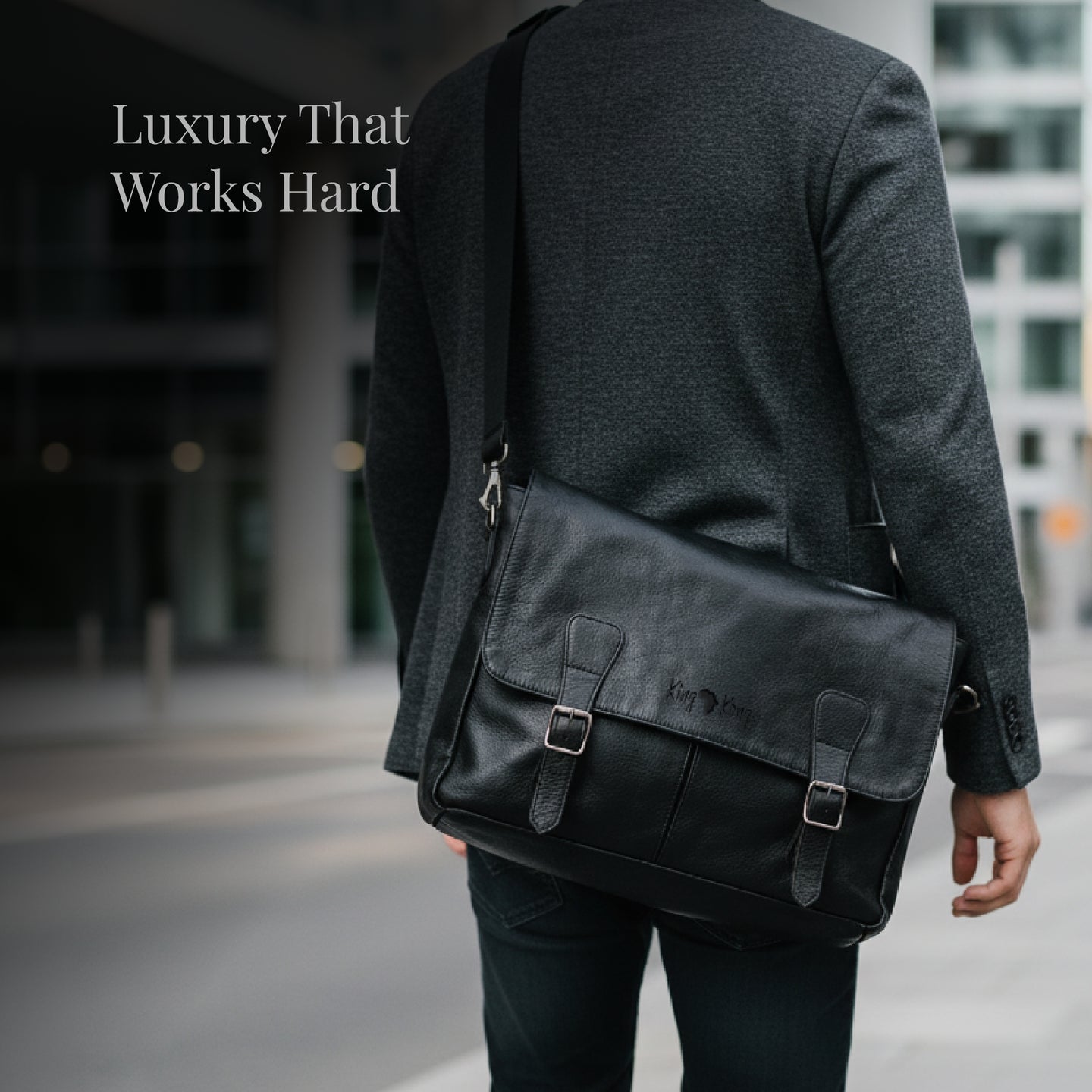 Elegant Leather 15 Inch Messenger