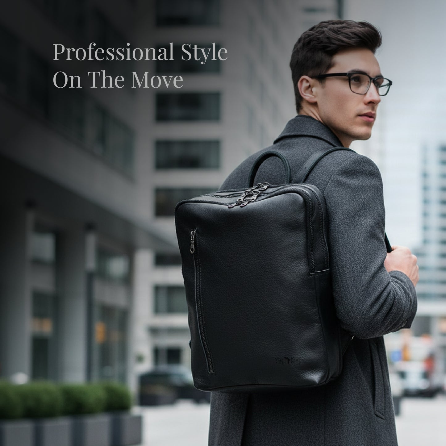 Laptop Backpack - Genuine Leather - Buffalo Leather