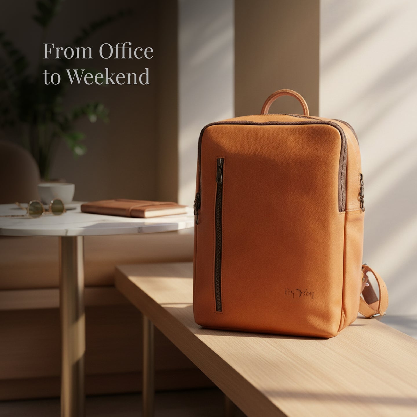Laptop Backpack - Genuine Leather - Buffalo Leather