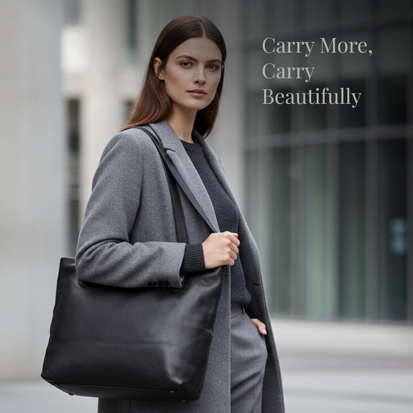 Leather Tote Ladies handbag