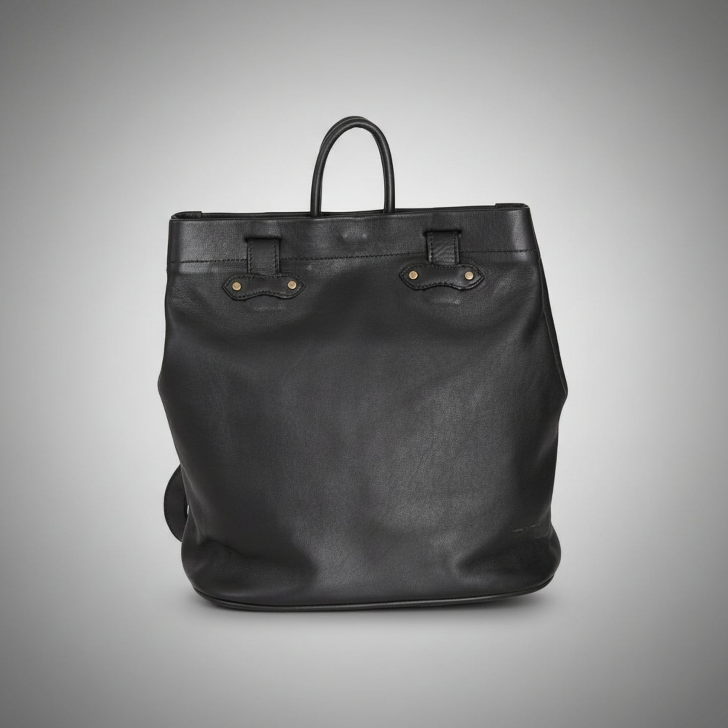 Leather 2 In 1 tote hand backpack