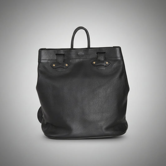 Leather 2 In 1 tote hand backpack