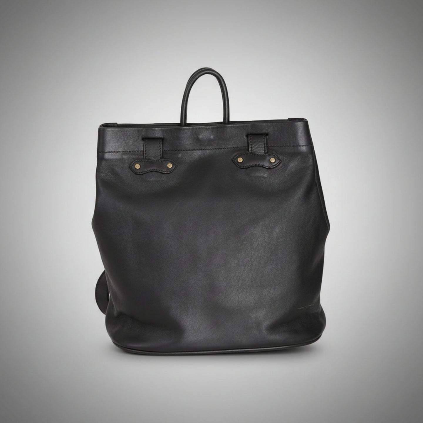 Leather 2 In 1 tote hand backpack