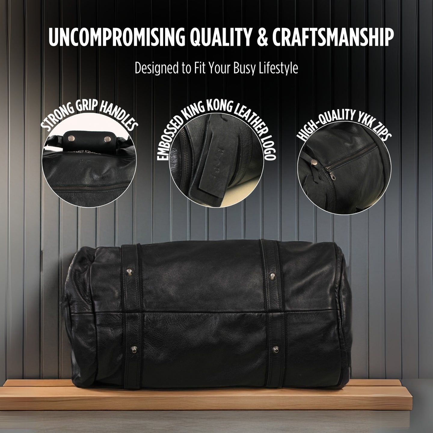 Stockman Weekender Sport Gym Duffel Bag with Waterproof Lining