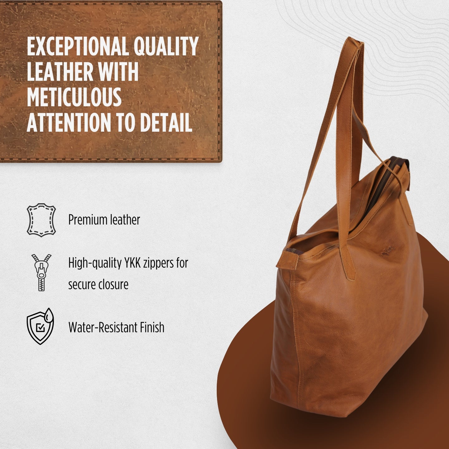 Leather Tote Ladies handbag