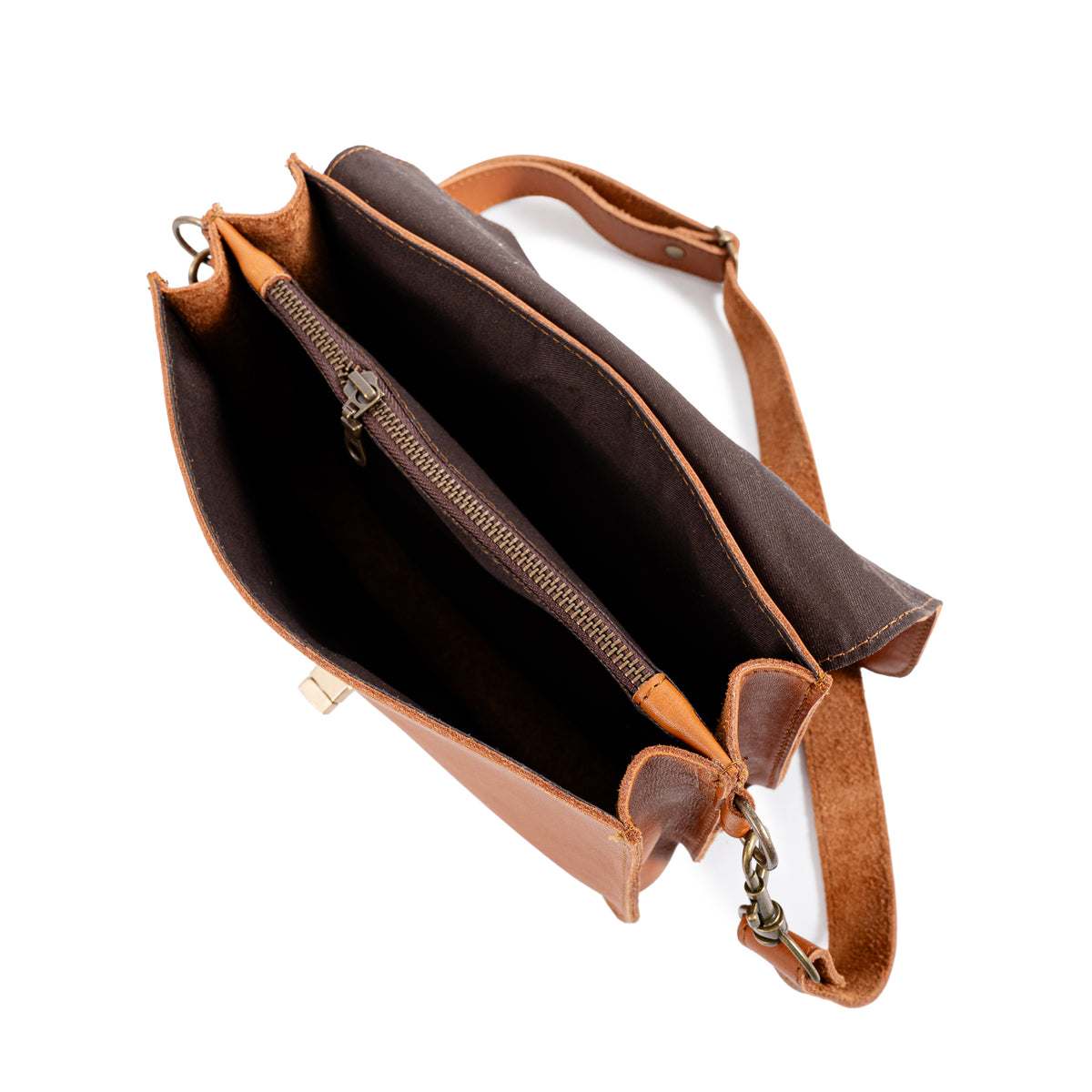 King Kong A5 Buffalo Leather Sling Bag