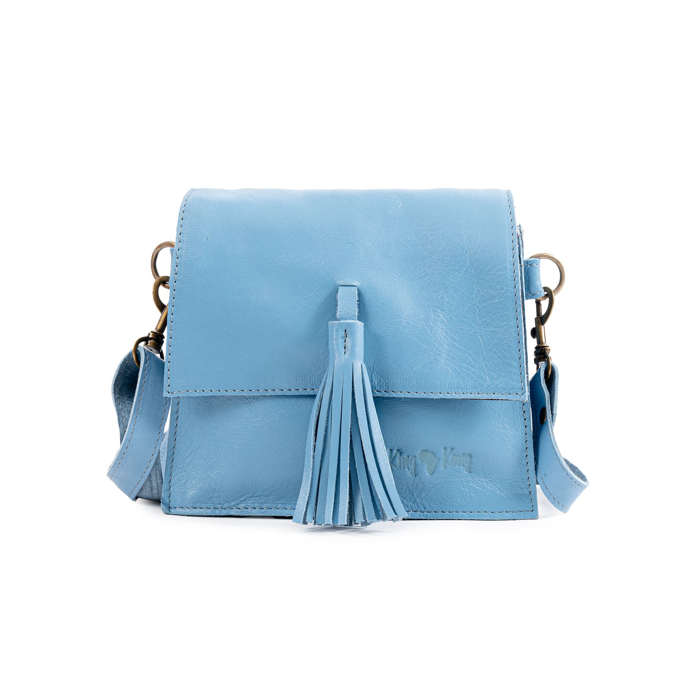 Small Tassle Buffalo Leather Sling Bag