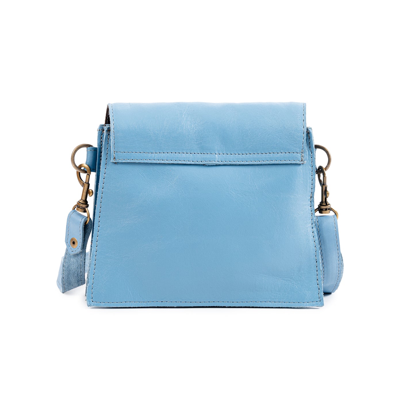 Small Tassle Buffalo Leather Sling Bag
