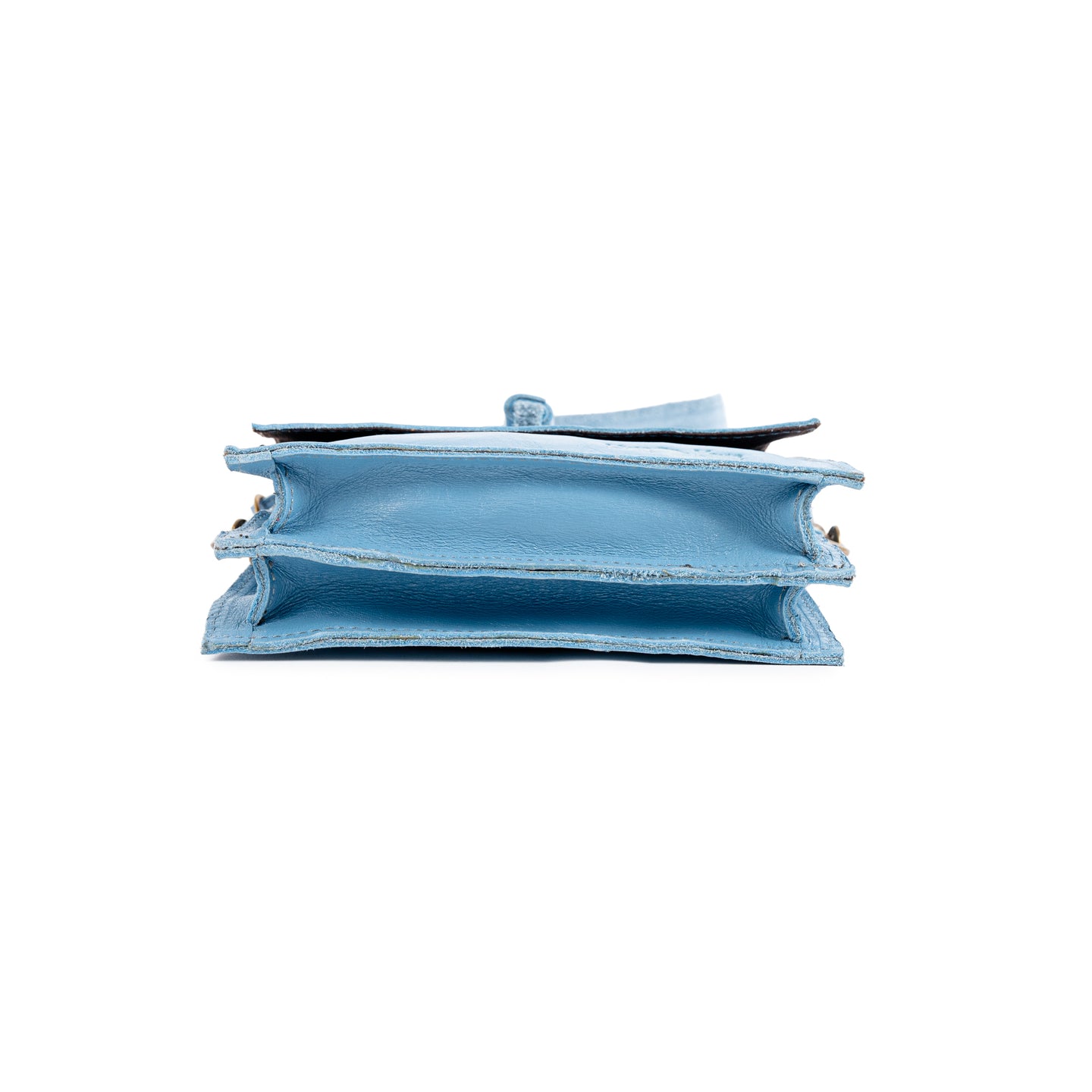 Small Tassle Buffalo Leather Sling Bag