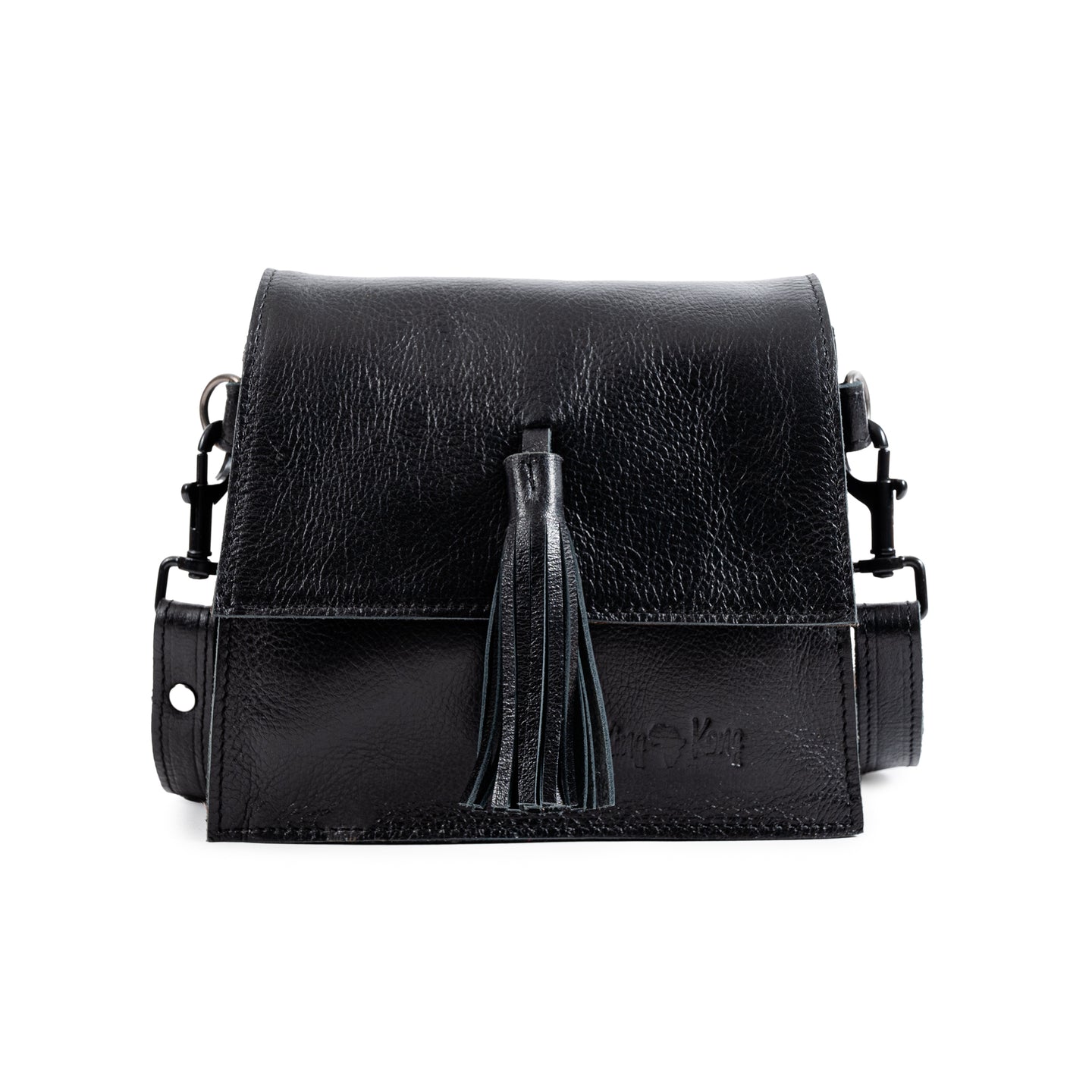 Small Tassle Buffalo Leather Sling Bag