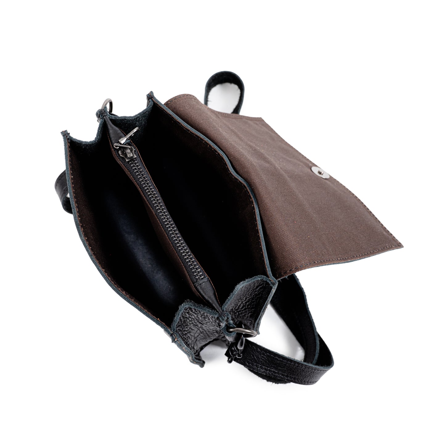 Small Tassle Buffalo Leather Sling Bag