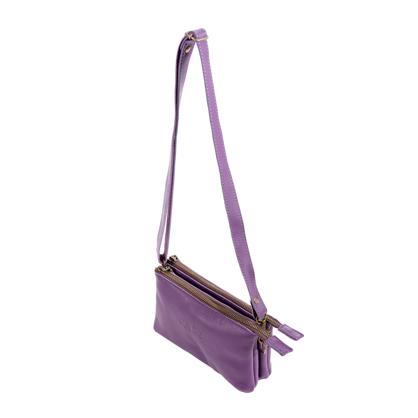 Double Zipper Sling Bag