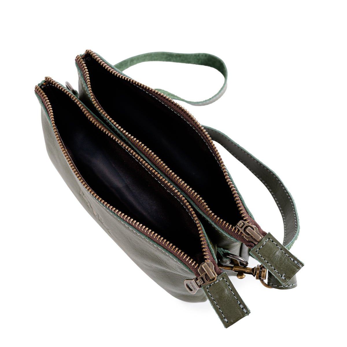 Double Zipper Sling Bag