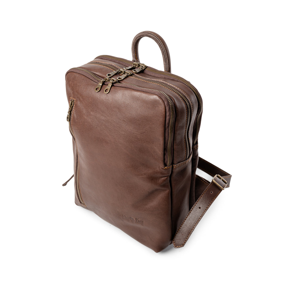 Classic Tech 14&quot; laptop Full Grain Buffalo Leather Backpack