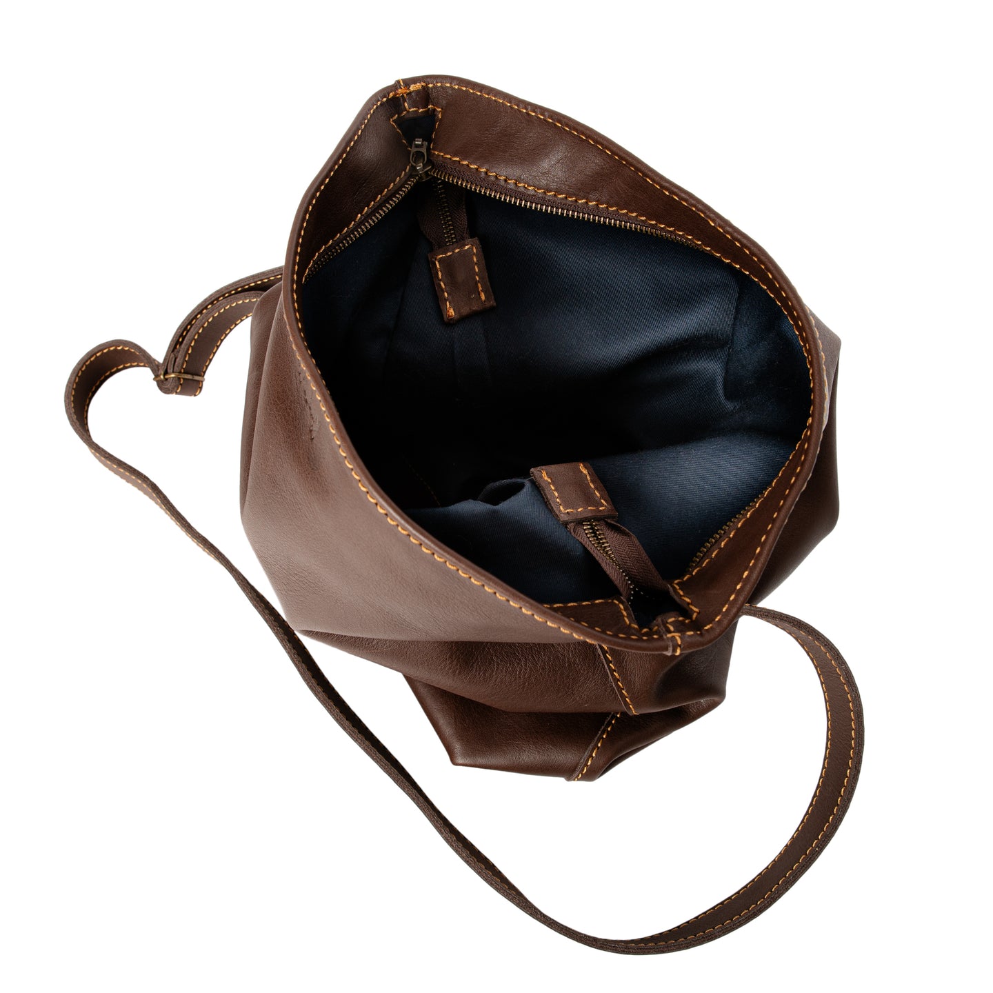 King Kong Leather Fold-over Buffalo Tote Leather Handbag