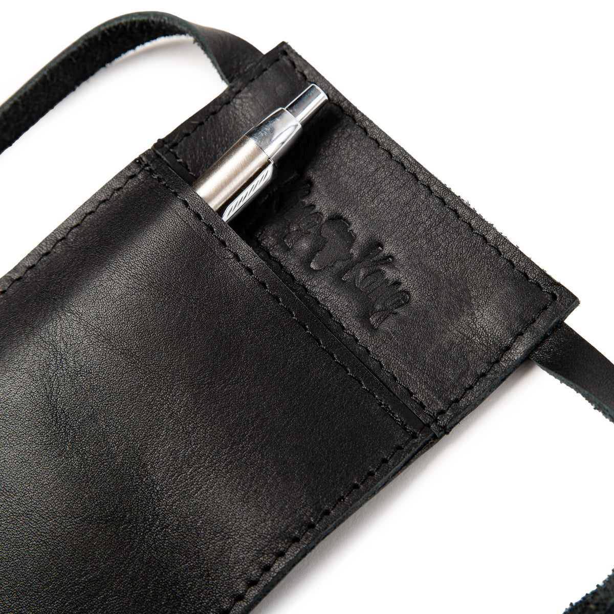 Buffalo Leather Pen Sleeve Sling