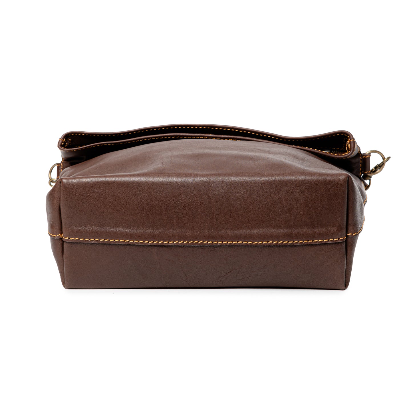 King Kong Leather Fold-over Buffalo Tote Leather Handbag