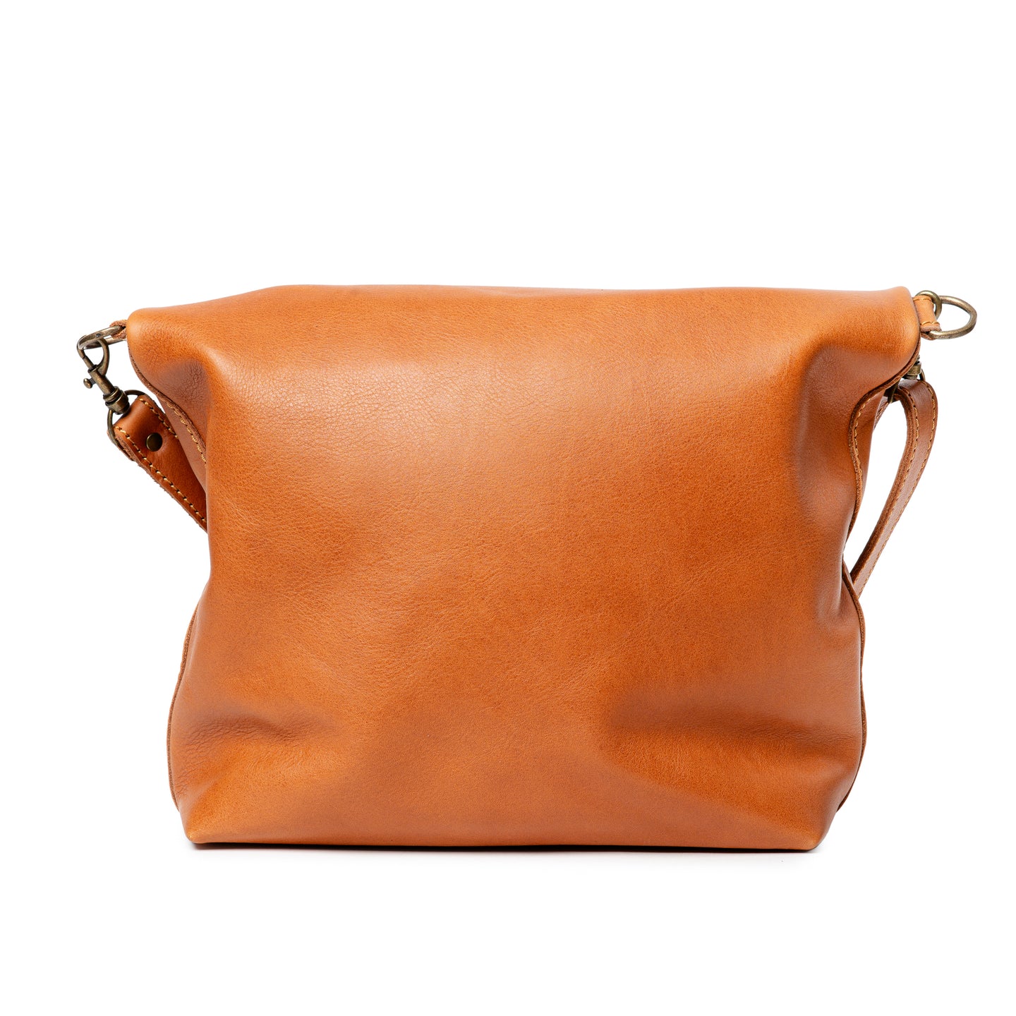 King Kong Leather Fold-over Buffalo Tote Leather Handbag