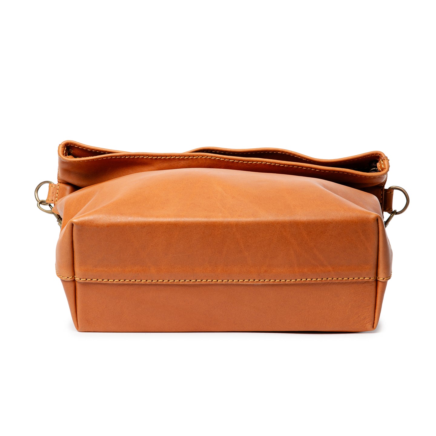 King Kong Leather Fold-over Buffalo Tote Leather Handbag