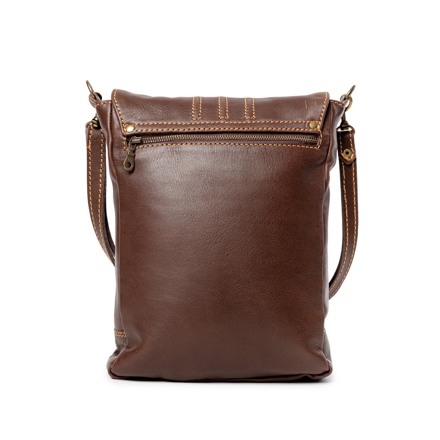 10 Inch Buffalo Leather Messenger Sling Bag