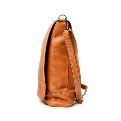 10 Inch Buffalo Leather Messenger Sling Bag