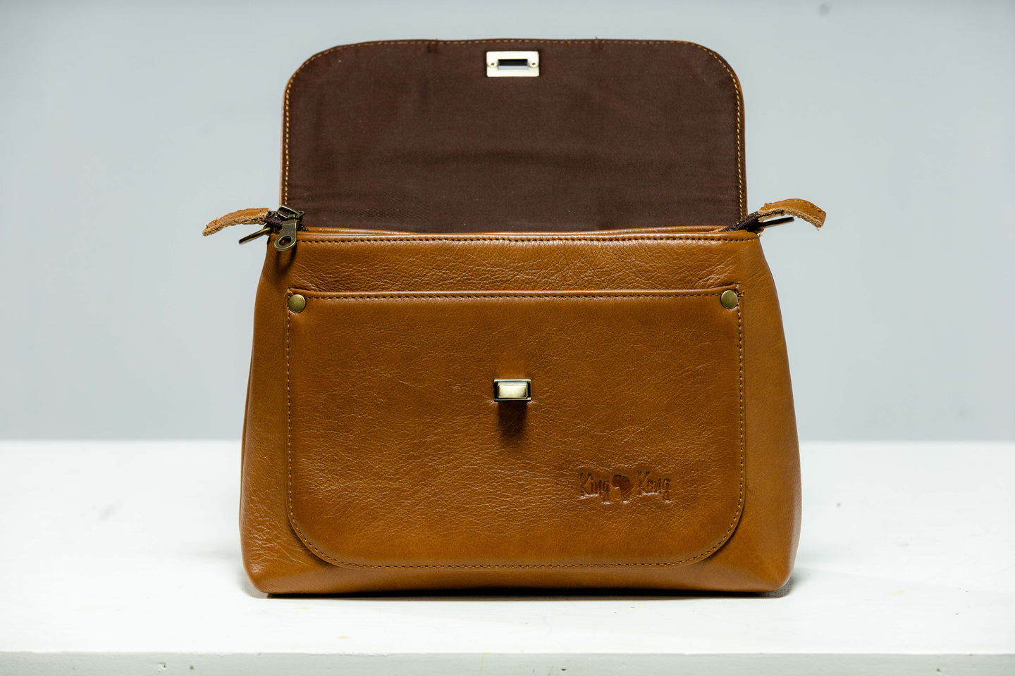 Nandipa Travel Ostrich & Cowhide Leather Bag