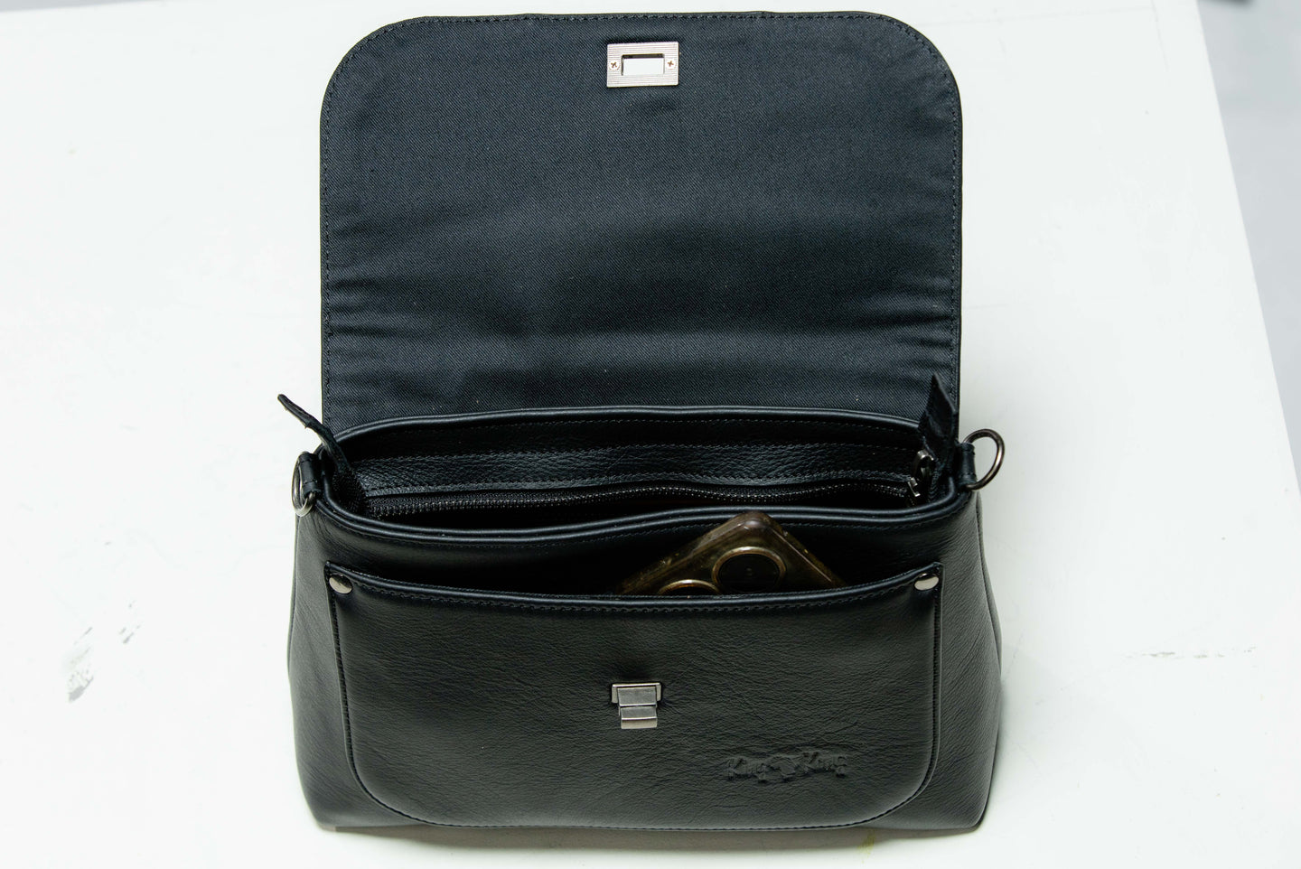 Nandipa Travel Ostrich & Cowhide Leather Bag