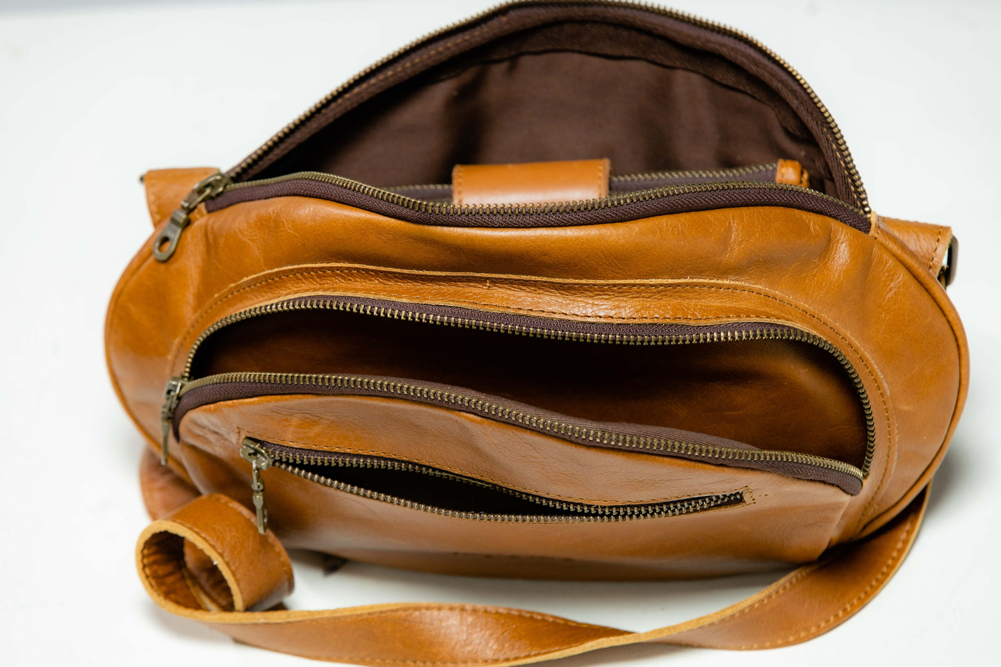 Marcus Chest & Waist Leather Travel Bag