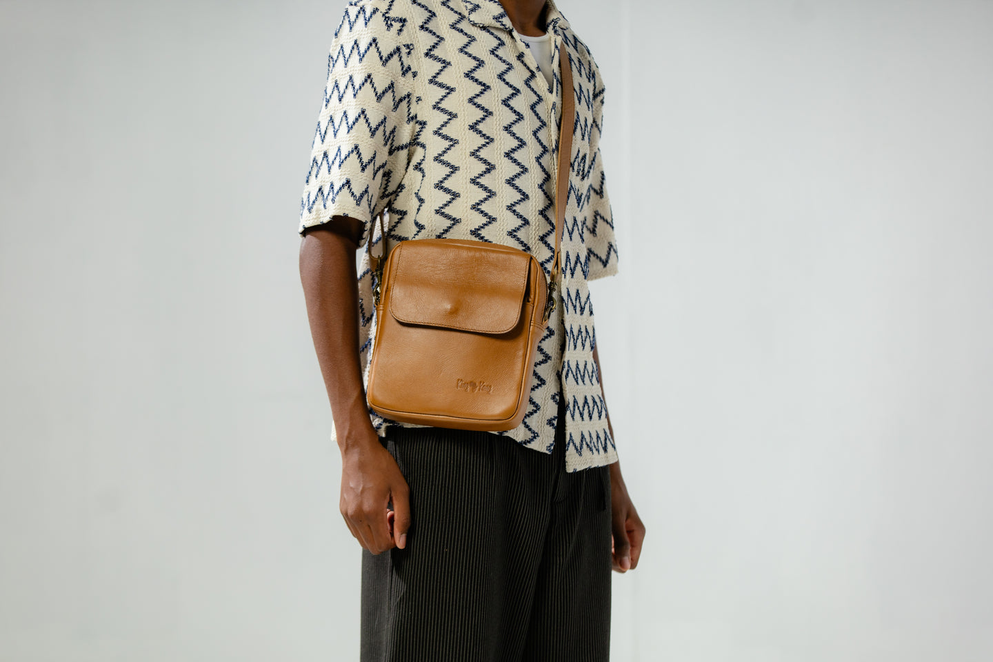 Afikile Men's Travel Leather Sling Bag