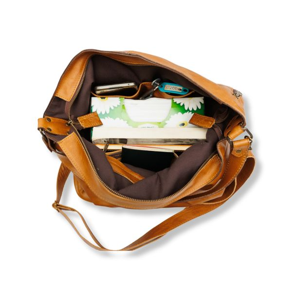 Tote Bag - Large Vintage Leather Shopper - Stylish & Durable - KKL
