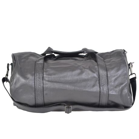 Round Sports Duffel Leather Bag