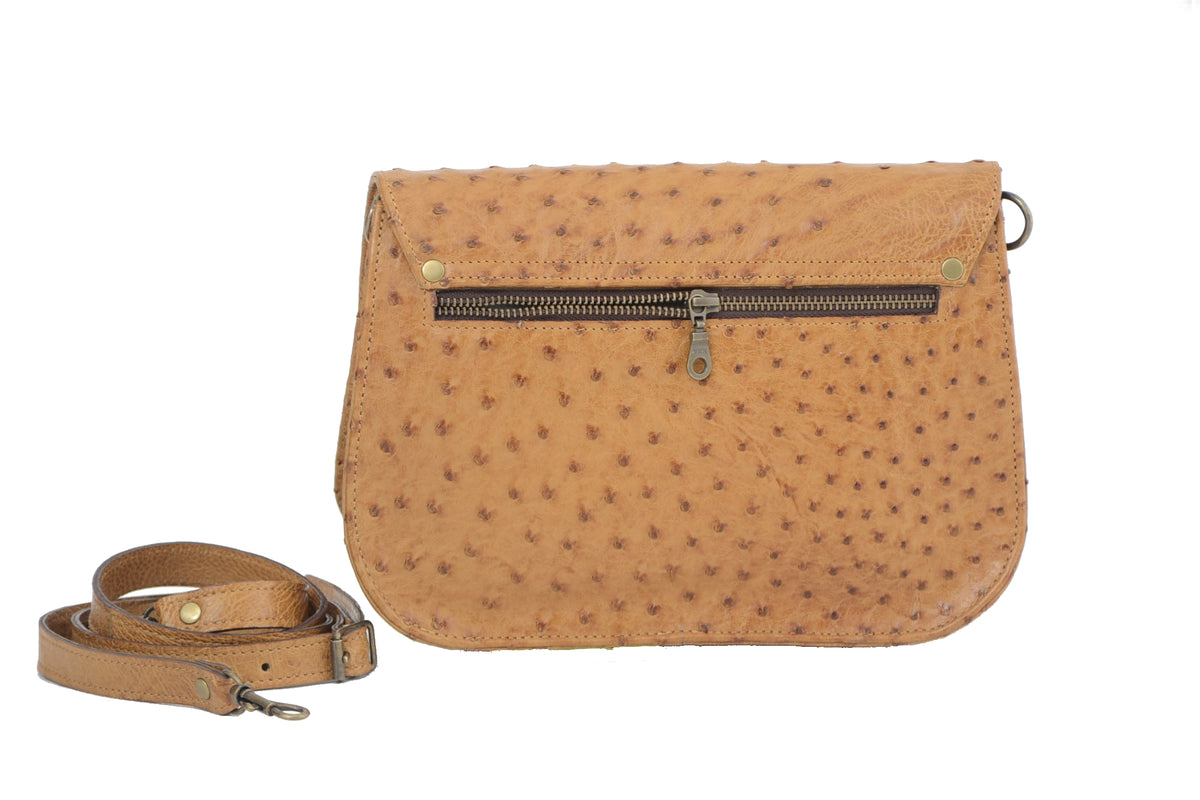 Ostrich leather Sling Bag