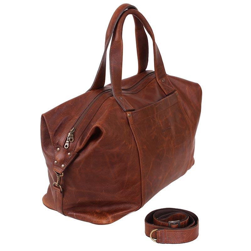 Weekend traveller Overnight leather bag - kingkong-leather