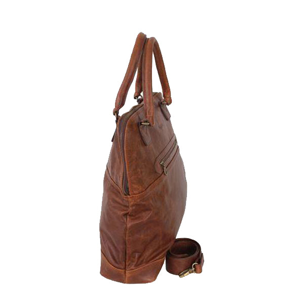 Corporate leather tote bag - kingkong-leather