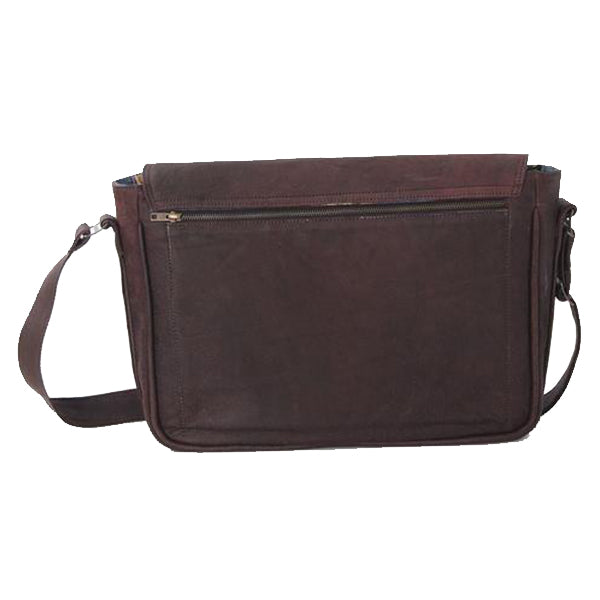 Simple 15 inch trendy messenger notebook bag - kingkong-leather