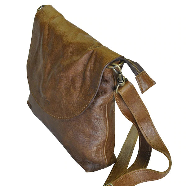 Leather Round Sling Bag